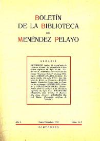 Portada:Boletín de la Biblioteca de Menéndez Pelayo. 1974