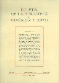 Boletín de la Biblioteca de Menéndez Pelayo. 1977 | Biblioteca Virtual Miguel de Cervantes
