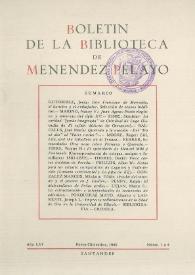 Portada:Boletín de la Biblioteca de Menéndez Pelayo. 1980