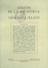 Portada:Boletín de la Biblioteca de Menéndez Pelayo. 1982