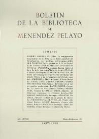 Portada:Boletín de la Biblioteca de Menéndez Pelayo. 1992