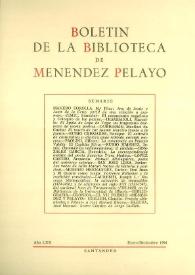 Portada:Boletín de la Biblioteca de Menéndez Pelayo. 1994