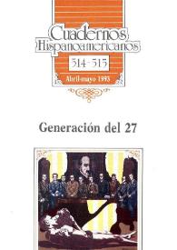 Portada:Cuadernos Hispanoamericanos. Núm. 514-515, abril-mayo 1993