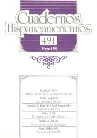 Portada:Cuadernos Hispanoamericanos. Núm. 491, mayo 1991