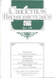 Portada:Cuadernos Hispanoamericanos. Núm. 479, mayo 1990