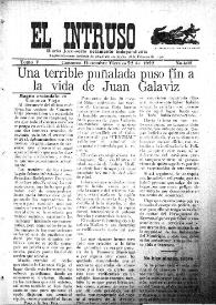 Portada:El intruso. Diario Joco-serio netamente independiente. Tomo V, núm. 408, viernes 22 de diciembre de 1922