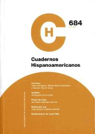 Portada:Cuadernos Hispanoamericanos. Num. 684, junio 2007