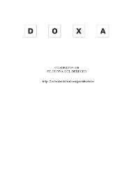 Doxa. Cuadernos de Filosofía del Derecho. Núm. 29, 2006 | Biblioteca Virtual Miguel de Cervantes
