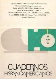Portada:Cuadernos Hispanoamericanos. Núm. 427, enero 1986