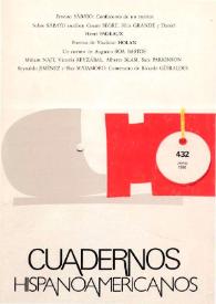 Cuadernos Hispanoamericanos. Núm. 432, junio 1986 | Biblioteca Virtual Miguel de Cervantes