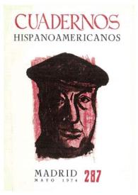 Portada:Cuadernos Hispanoamericanos. Núm. 287, mayo 1974