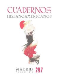 Portada:Cuadernos Hispanoamericanos. Núm. 297, marzo 1975