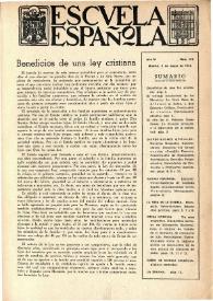 Escuela española. Año IV, núm. 138, 5 de enero de 1944