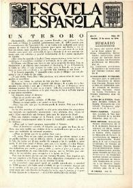 Escuela española. Año IV, núm. 141, 27 de enero de 1944 | Biblioteca Virtual Miguel de Cervantes