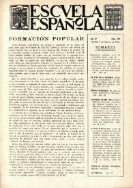 Portada:Escuela española. Año IV, núm. 142, 3 de febrero de 1944