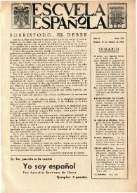 Escuela española. Año IV, núm. 144, 17 de febrero de 1944