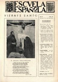 Portada:Escuela española. Año IV, núm. 151, 5 de abril de 1944