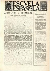 Portada:Escuela española. Año IV, núm. 156, 11 de mayo de 1944