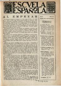 Portada:Escuela española. Año IV, núm. 174, 16 de septiembre de 1944