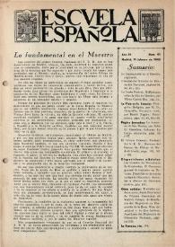 Escuela española. Año III, núm. 91, 11 de febrero de 1943