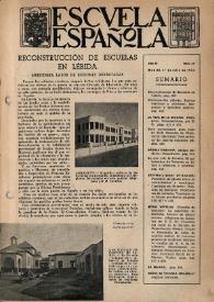Portada:Escuela española. Año III, núm. 111, 1º de julio de 1943