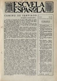 Portada:Escuela española. Año III, núm. 114, 22 de julio de 1943