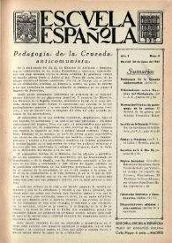Escuela española. Año I, núm. 6, 28 de junio de 1941