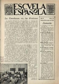 Portada:Escuela española. Año II, Primer semestre, núm. 44, 19 de marzo de 1942