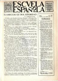 Portada:Escuela española. Año V, núm. 194, 1 de febrero de 1945