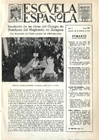 Escuela española. Año V, núm. 197, 22 de febrero de 1945