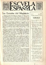 Portada:Escuela española. Año V, núm. 221, 9 de agosto de 1945