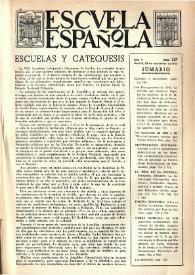 Portada:Escuela española. Año V, núm. 237, 29 de noviembre de 1945