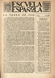Escuela española. Año VI, núm. 242, 3 de enero de 1946