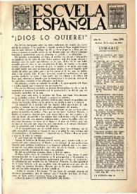 Escuela española. Año VI, núm. 246, 31 de enero de 1946