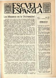 Escuela española. Año VI, núm. 247, 7 de febrero de 1946