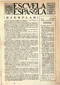 Escuela española. Año VI, núm. 249, 21 de febrero de 1946