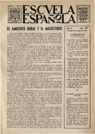 Portada:Escuela española. Año VI, núm. 274, 16 de agosto de 1946