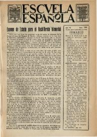 Portada:Escuela española. Año VI, núm. 280, 26 de septiembre de 1946