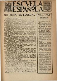 Portada:Escuela española. Año VII, núm. 297, 23 de enero de 1947
