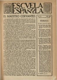 Escuela española. Año VII, núm. 298, 30 de enero de 1947