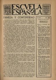 Portada:Escuela española. Año VII, núm. 308, 10 de abril de 1947