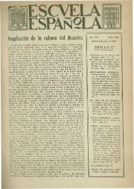 Escuela española. Año VIII, núm. 347, 8 de enero de 1948