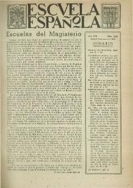 Escuela española. Año VIII, núm. 348, 15 de enero de 1948