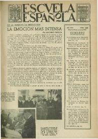 Portada:Escuela española. Año VIII, núm. 350, 29 de enero de 1948