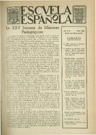 Escuela española. Año VIII, núm. 351, 5 de febrero de 1948