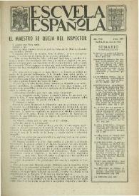 Portada:Escuela española. Año VIII, núm. 361, 15 de abril de 1948