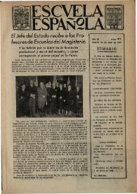 Portada:Escuela española. Año IX, núm. 415, 28 de abril de 1949