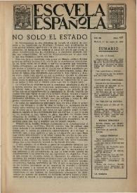 Portada:Escuela española. Año IX, núm. 417, 12 de mayo de 1949