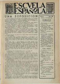 Portada:Escuela española. Año IX, núm. 451, 29 de diciembre de 1949