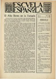 Escuela española. Año X, núm. 455, 26 de enero de 1950